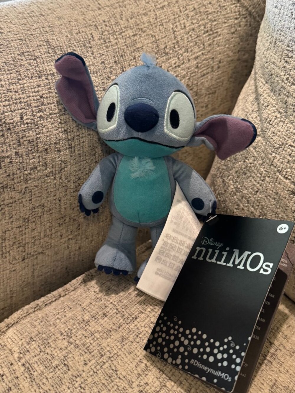 Disney Store Stitch nuiMOs Small Soft Toy Plush 6"